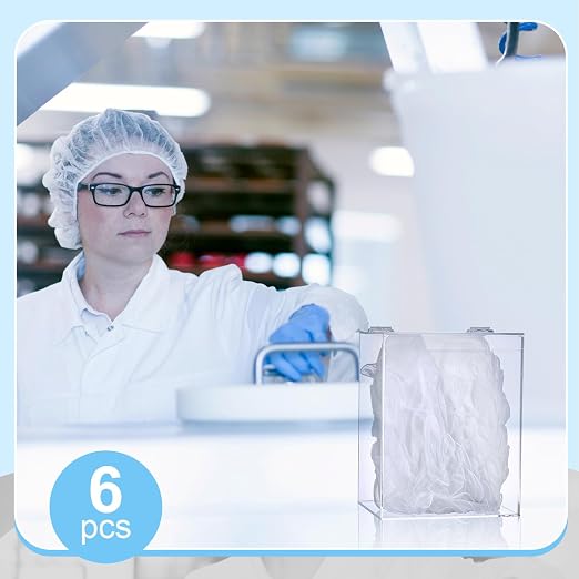 Kathfly 6 Pcs Acrylic Hairnet Dispenser, Wall Mount Acrylic Storage - Image 7