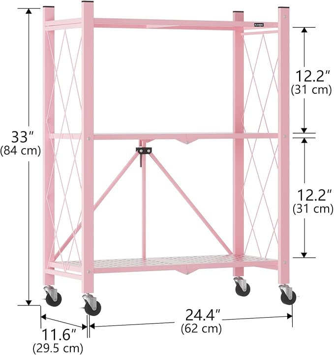 ALANNG Heavy Duty 3-Tier Folding Shelf - Image 3