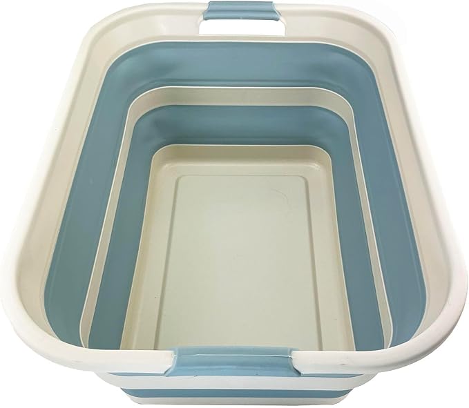SAMMART 42L Collapsible Plastic Laundry Basket by SAMMART