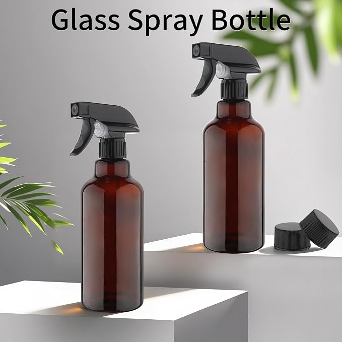 Cosywell Glass Spray Bottles 16.9oz/500ml 2 Pack Empty Spray Bottle - Image 5