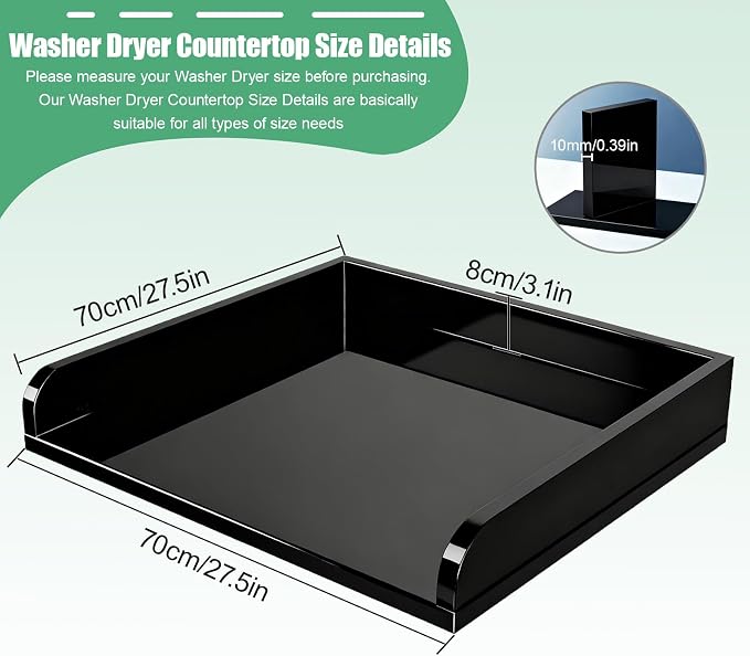 Laundry countertop Single Acrylic Single Laundry Countertop, 27.5″ W*27.5″ - Image 6