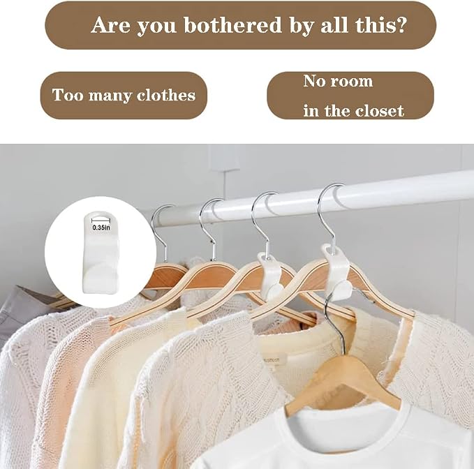Clothes Hanger Connector Hooks, Thickened 20lbs Space Saving Closet Hanger - Image 3
