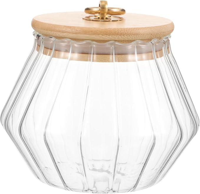 Glass Laundry Powder Container Lid Rustic Farmhouse Kitchen Storage Jar Laundry by Unknown