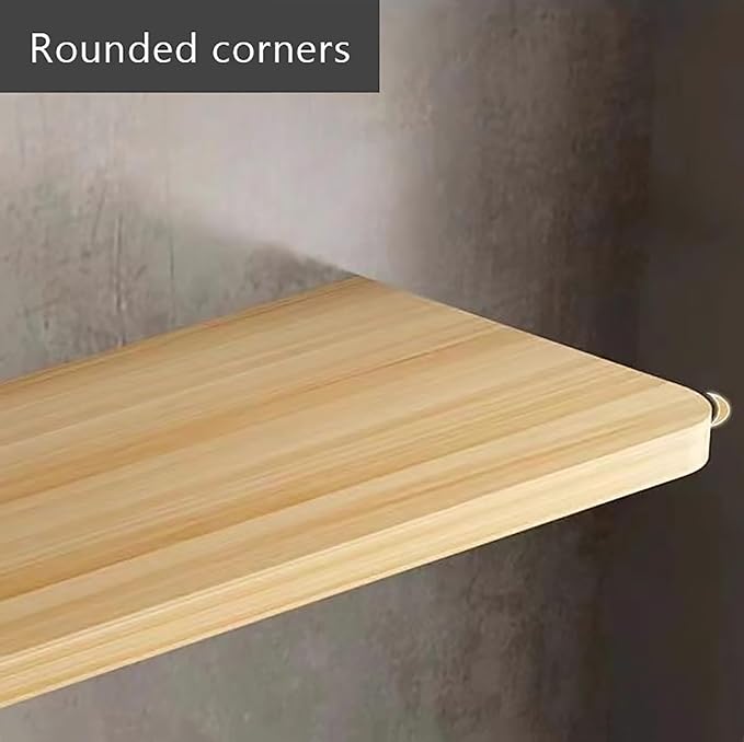 Wall Mounted Folding bar Table, Wooden Wall Dining Table, Narrow Long Floating - Image 5