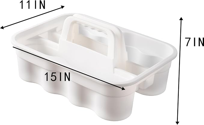 Matthew Large Plastic Tote Tool & Deluxe Supply Cleaning Caddy - Image 2
