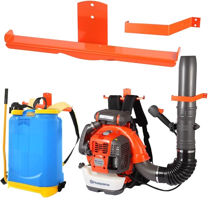 Backpack Blower Rack with Hose Holder by IULRTBA