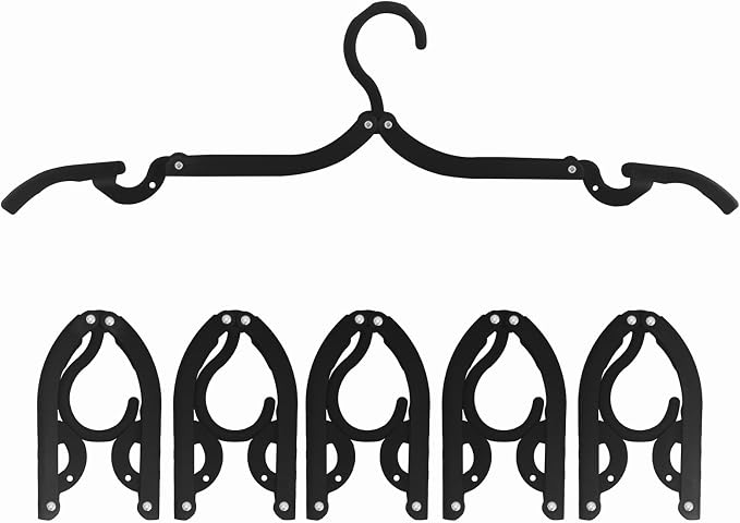 6PCS Portable Folding Clothes Hangers Clothes Drying Rack by Daixers