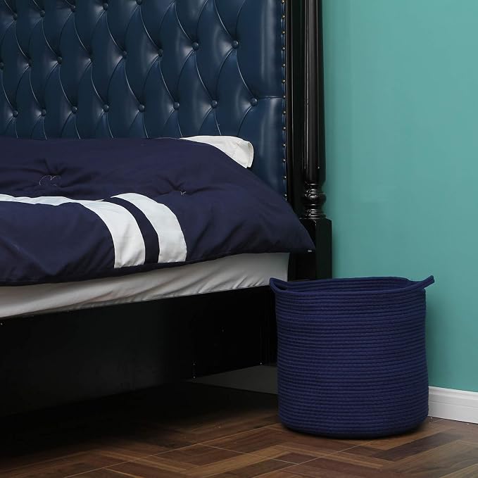Sea Team Medium Size Cotton Rope Woven Storage Basket - Image 3