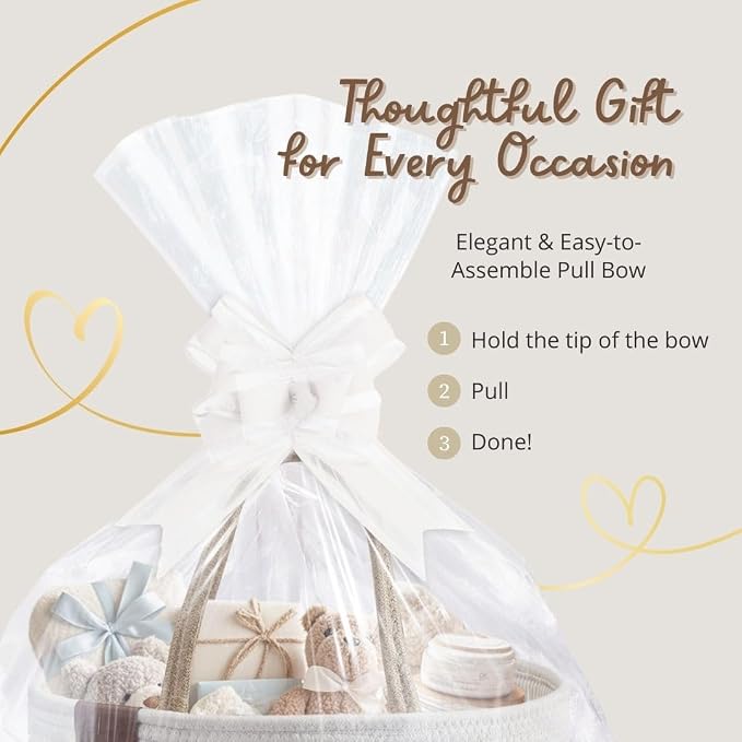 DECOMOMO Diaper Caddy, Empty Woven Basket - Image 8
