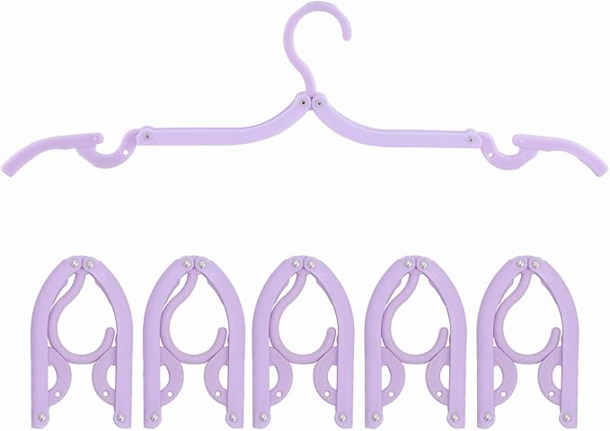 6PCS Portable Folding Clothes Hangers Clothes Drying Rack by Daixers