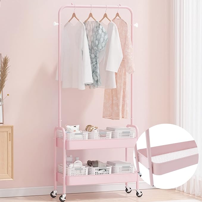 DYRABREST Simple Design 2-In 1 Garment Rack - Image 3