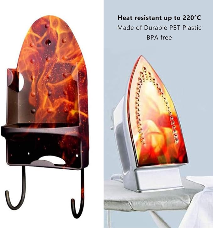 Ironing Board Hanger Wall Mount, Electric Iron and Iron Board Holder Storage - Image 9