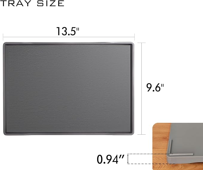 Gray Serving Tray for Serving Accessory, Cupcake Stand, Coffee Table Decor - Image 6