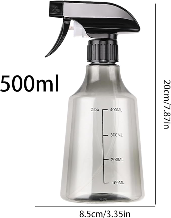 Spray Bottles – 500ml PP/PET 20x8.5cm, Refillable Sprayer Bottle, Adjustable - Image 5