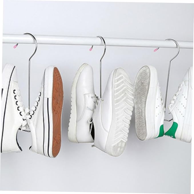 2pcs Stainless Steel Shoes Hanging Rack Space-Saving Shoe Organizer - Image 8