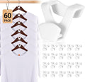 HOUSE DAY Space Saving Hanger Hooks 60 Pack, Heavy Duty Hangers Hook Space Saver by HOUSEDAY