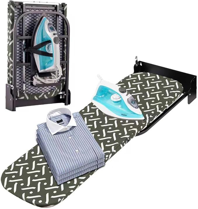 Wall-Mounted Steel Farme Folding Ironing Board by KDJHOMEINC