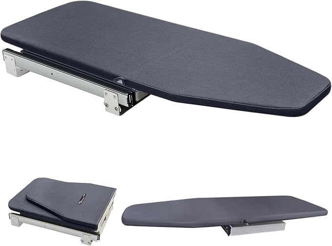 Retractable Foldable Ironing Board, 180° Swivel Pull Out Ironing Board Closet by Vrietina