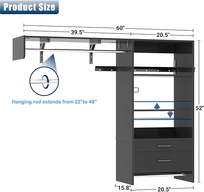 Wood Laundry Room Organizer System - Image 6
