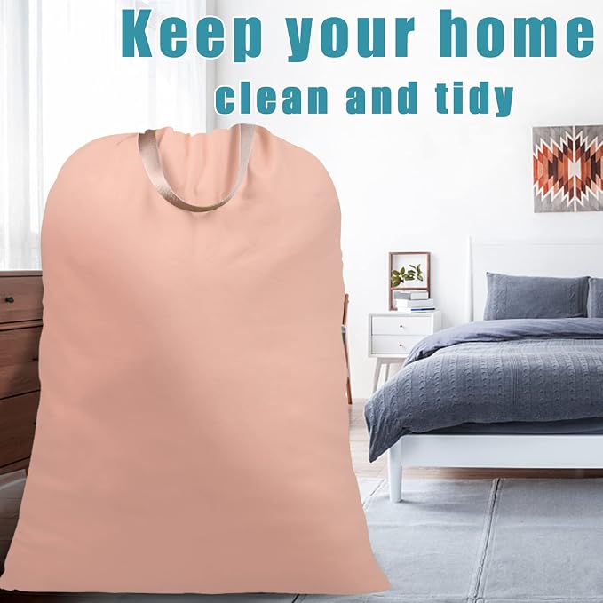LOLOMLO Extra Large Canvas Laundry Bags - Image 7