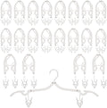 20 Folding Travel Hangers with 40 Windproof Clips, Portable Clothes Hanger Set by Unknown