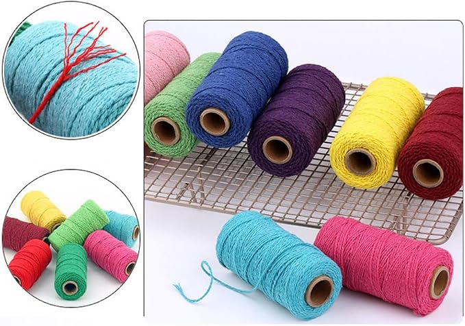 2/3/4mm Twine Cotton Colored Bakers Twine 109Yard Macrame Cord - Image 2