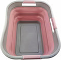 SAMMART 30L Collapsible Plastic Laundry Basket-Foldable Pop Up Storage by SAMMART