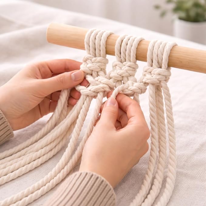 Macrame Cord Cotton Rope Twine for Crafts String Yarn for Wall Hanging Plant - Image 5