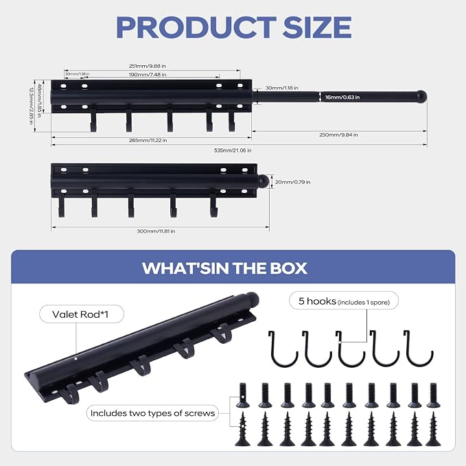Valet Rod for Closet Pull Out - Image 6