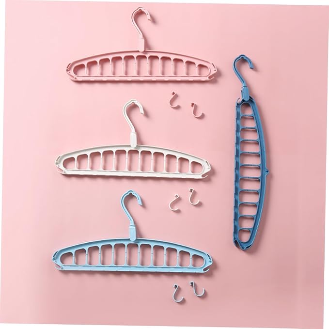 PRETYZOOM 2pcs Space-Saving Rotatable Slip Clothes Drying Rack Folding Storage - Image 4