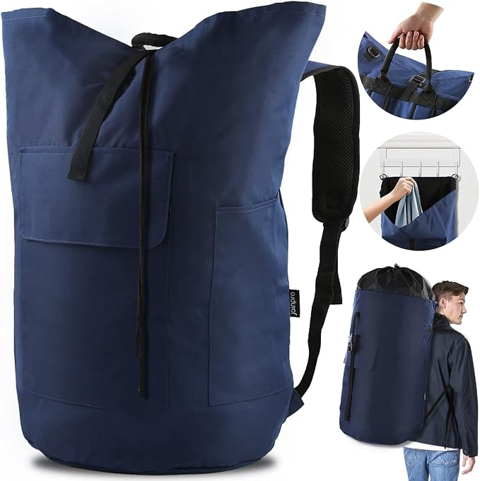 Laundry Bag Backpack, 125L Extra Large Laundry Backpack by JOINPRO