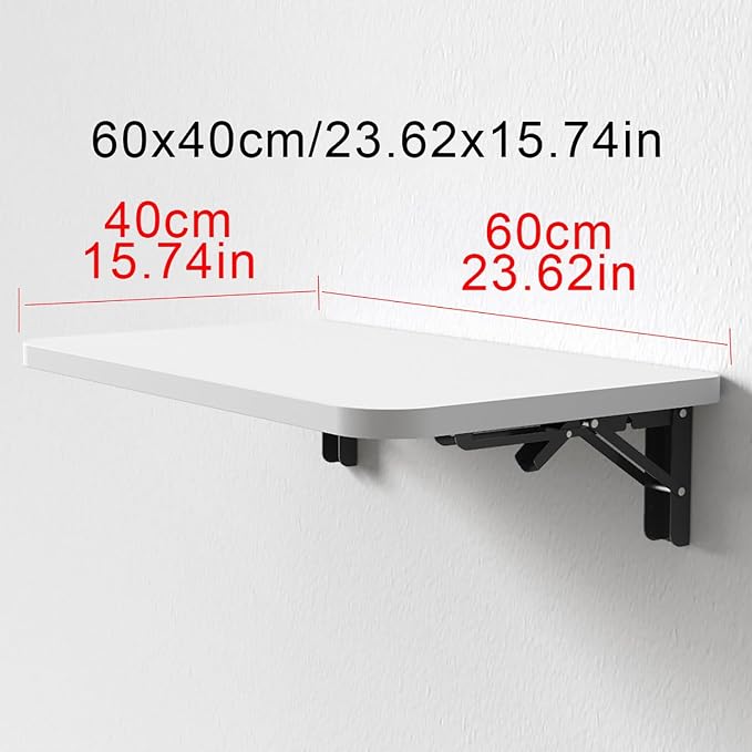 Wall Mounted Fold Down Desk Laundry Folding Wall Table Drop Leaf Wall Shelf - Image 2