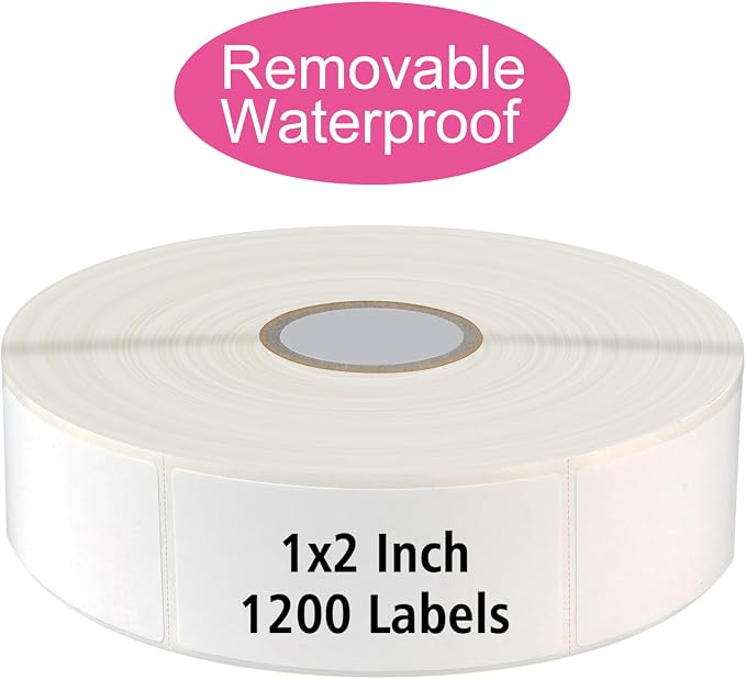 1200 Blank Removable Freezer Labels Water Oil Resistant by TRYXN