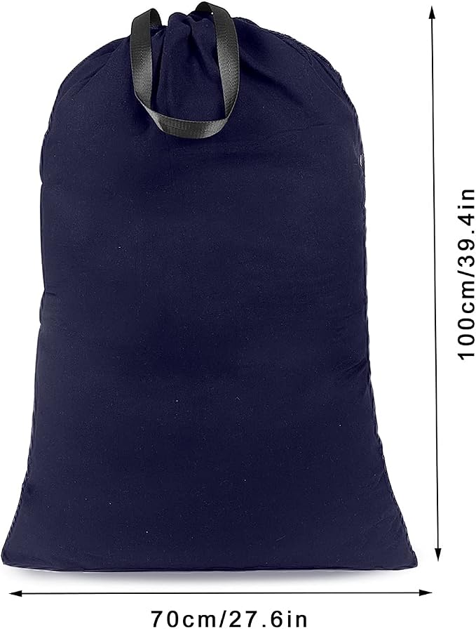 Heavy Duty Laundry Bag with Drawstring and Handle, Extra Large Travel Dirty - Image 2