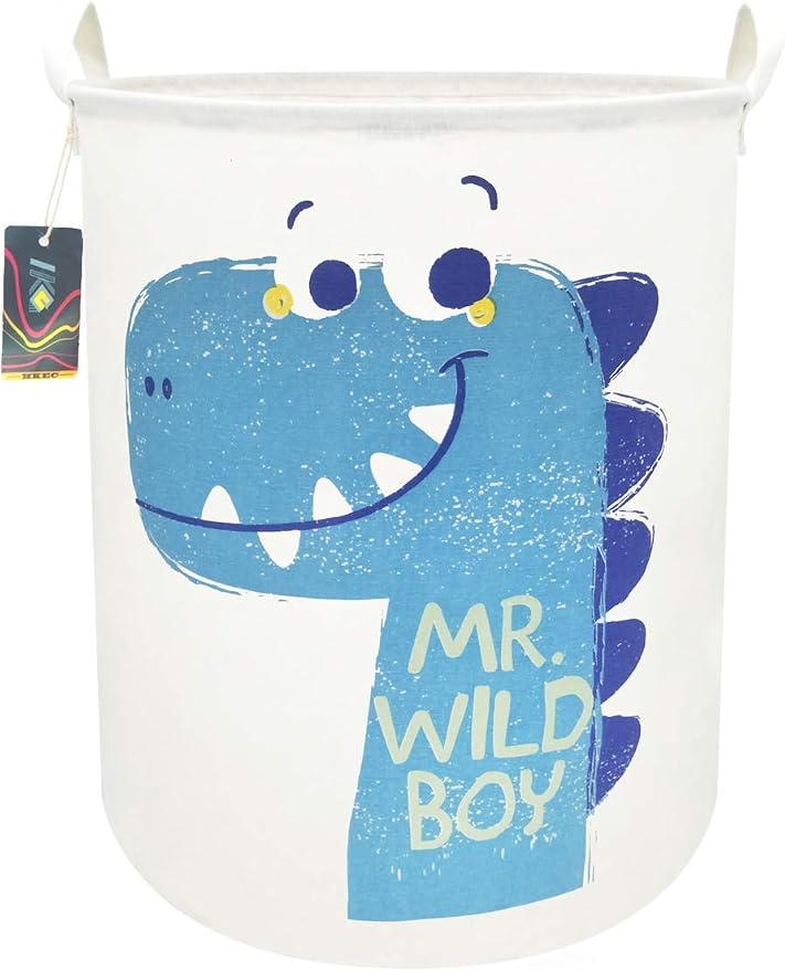 19.7" Dinosaur Laundry Basket, Kids Toys Storage Bin by HKECHomeStorage