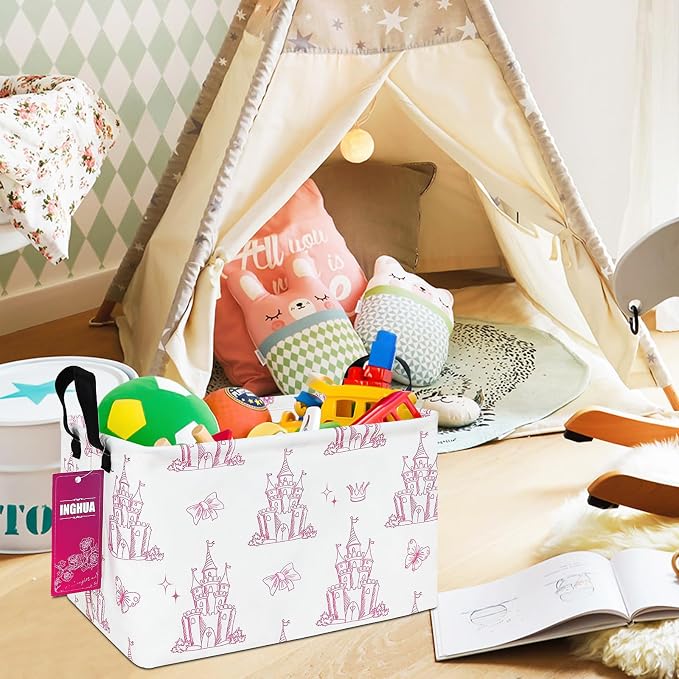 Rectangular Storage Basket Fabric Organizer Bin - Image 4