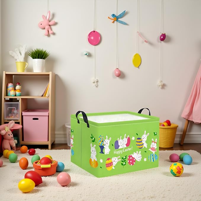 Rectangular Easter Basket Easter Gift Basket - Image 4