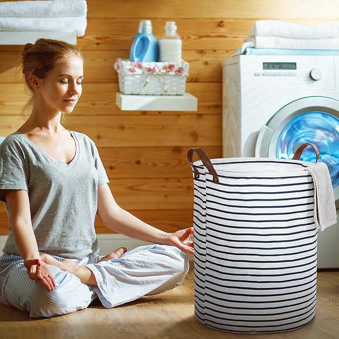 Large Laundry Hamper, Removable Laundry Basket, foldable fabric laundry basket - Image 2