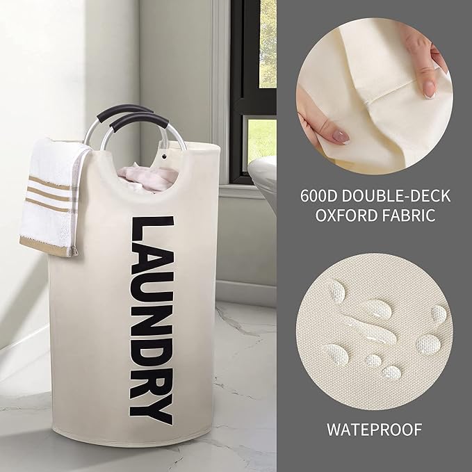 ZEROJETLAG 82L Large Laundry Basket Collapsible Hamper - Image 4