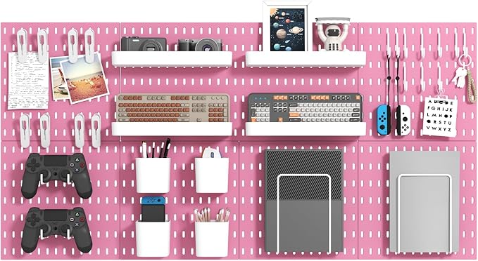 Pegboard Combination Kit, Wall Mounted Storage Set by MULSAME