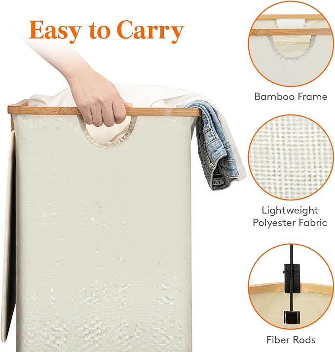 Lifewit 120L Double Laundry Hamper - Image 3
