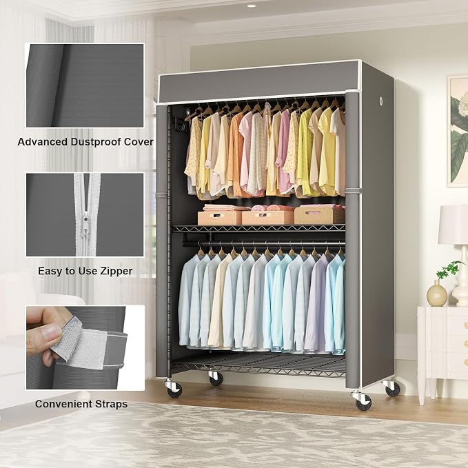 FUTASSI Black Clothing Rack - Image 5