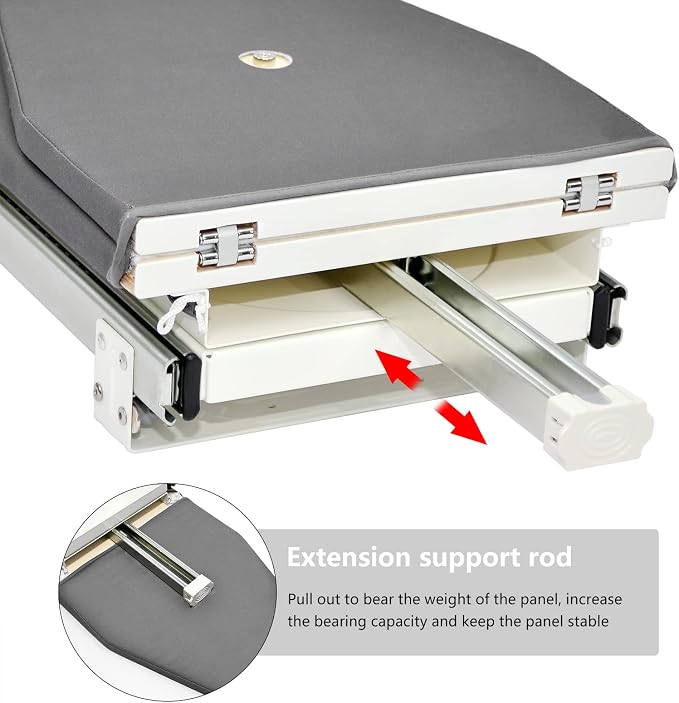 AKOZLIN Retractable Pull Out Ironing Board Closet Sliding Out Swivel Iron Board - Image 4