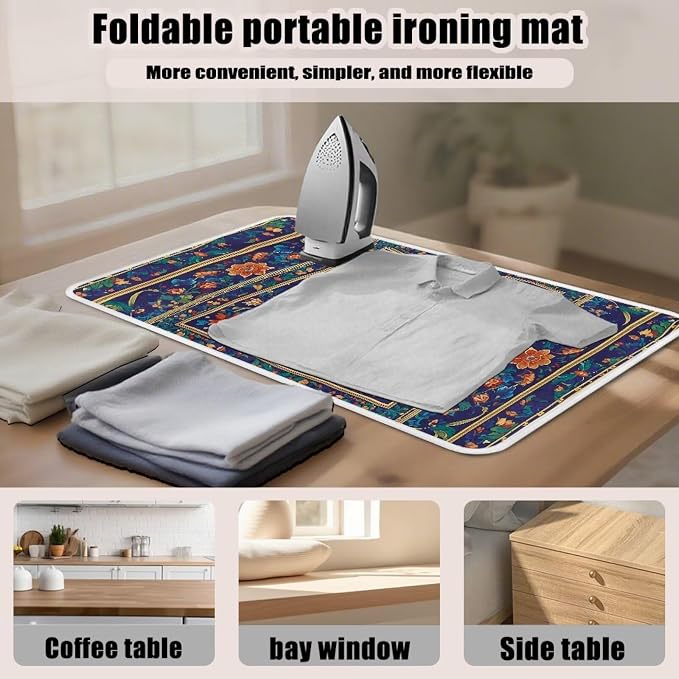 Ironing Mat Traditional Decorative Patterns Portable Ironing Pad Ironing Blanket - Image 4