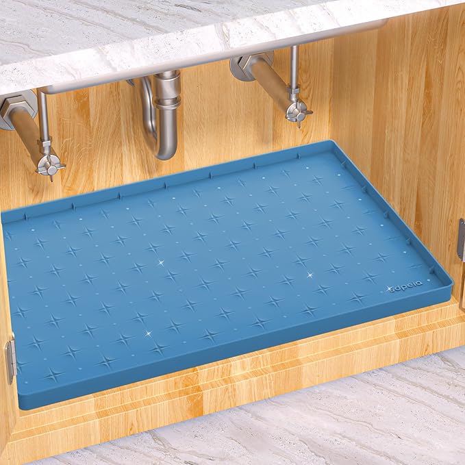Sdpeia Under Sink Mat 22"×19" Waterproof Silicone Cabinet Liner & Sink Protector by Sdpeia