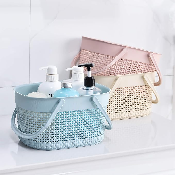 rejomiik Portable Shower Caddy Basket, Plastic Organizer Storage Tote - Image 2