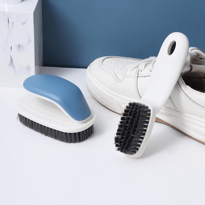 Laundry Scrub Brush 2 Pack, Soft Bristle Cleaning Scrub Brush, Shoe Cleaning - Image 2