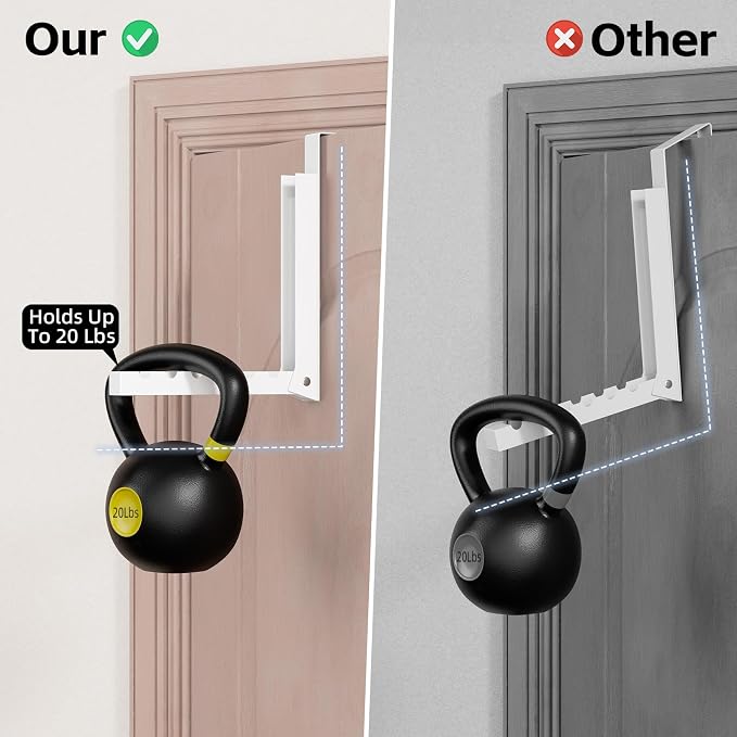 Over the Door Hooks, Extended Over the Door Storage Hook, Space-Saving Over the - Image 6