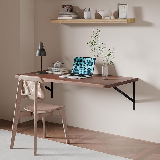 Floating Wall Desk for Home Office, Wall Mounted Table by ONOTETUT