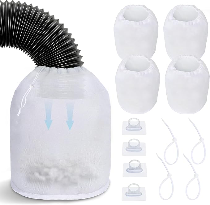 4 Pack Dryer Vent Lint Catcher Bags, Lint Trap Catcher by Unknown
